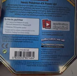Pokemon PIKACHU EX 2016 Battle Heart Collector Tin Factory Sealed - Image 4