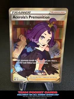 Acerola's Premonition TG24/TG30, Brilliant Stars, Pokemon, NM - Image 1