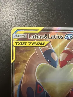 2019 POKEMON SUN & MOON TEAM UP #170 FULL ART/LATIAS & LATIOS GX GERMAN - Image 2