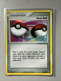 Dual Ball 78/100 Pokemon TCG EX Crystal Guardians Reverse Holo Stamped NP - Image 1
