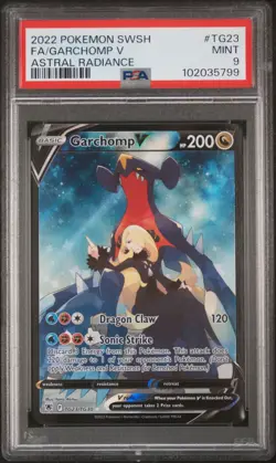 PSA 9 Garchomp V TG23/TG30 Astral Radiance 2022 Pokemon - Image 1