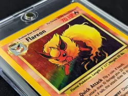 Pokemon Flareon Holo 3/64 Jungle Set - No Symbol - 1st Edition WOTC - LP NM - Image 3