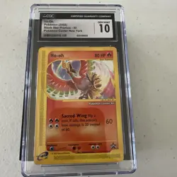 Pokemon Center NY Black Star Promo 2002 Ho-Oh #52 CGC 10 Gem Mint - Image 1