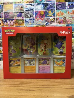 Pokemon TCG Scarlet & Violet 151 Mini Tin 4-Pack Lot 2 Sam’s Club Sealed - Image 1