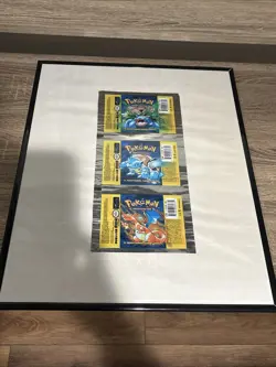 POKEMON BASE SET PACK WRAPPER UNCUT SHEET FULL ART SET FRAMED - Image 5