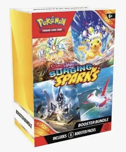 Pokemon Surging Sparks - Booster Bundle - 6 Packs - Sealed - Scarlet & Violet - Image 1
