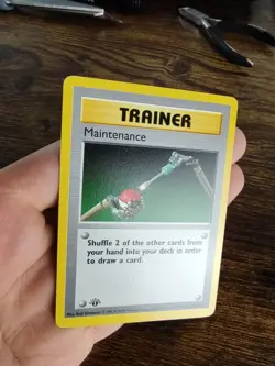 Pokemon Maintenance 83/102 1st Edition Shadowless Base NM - Image 2