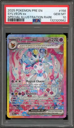 Pokemon Sylveon ex Prismatic Evolutions Special Illustration Rare #156 PSA 10 - Image 1