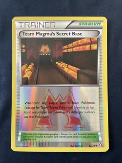 Pokemon Team Magma's Secret Base Reverse Holo 32/34 DCR Double Crisis LP - Image 1