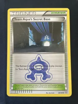 Team Aqua's Secret Base 28/34 Double Crisis Regular (non-holo) Pokemon TCG - LP - Image 1