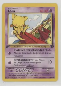 Abra German 1st Ed. Pokemon Team Rocket #49 2000 - Image 1