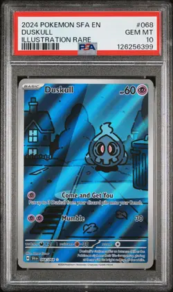 PSA 10 Duskull #068 Pokemon Shrouded Fable English 2024 - Image 1
