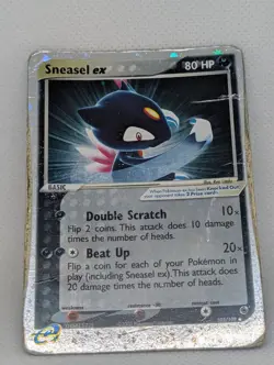Sneasel ex 103/109 Ruby and Sapphire Holo Ultra Rare Pokemon TCG Nintendo - Image 3