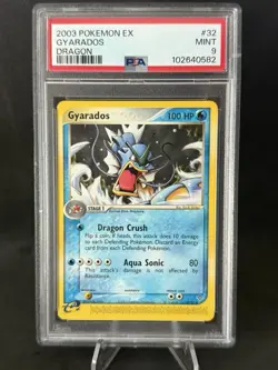 2003 POKEMON EX DRAGON #32 GYARADOS PSA 10 - Image 1