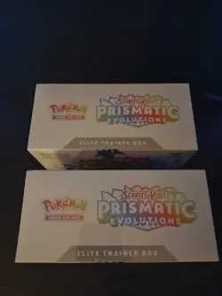 Pokemon TCG Prismatic Evolutions Elite Trainer Box ETB Factory Sealed Lot of 2 - Image 5