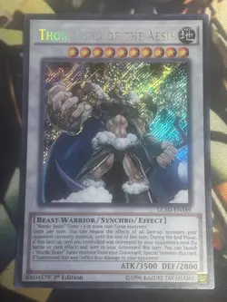 Yugioh: Thor, Lord of the Aesir - LC5D-EN189 - Secret Rare - 1st Edition - NM - Image 1