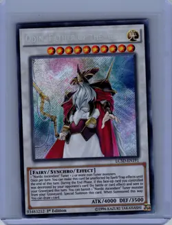 Yugioh LC5D-EN191 Odin, Father of the Aesir 1ST EDITION Near Mint or Better - Image 1