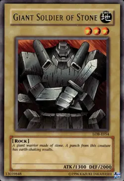 Giant Soldier Of Stone - Rare LOB-E054 - LP - YuGiOh - Image 1