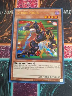 Yu-Gi-Oh! TCG Strike Ninja IOC-EN007 Ultra Rare Unlimited Near Mint - Image 1