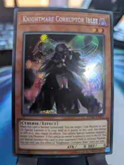 YuGiOh! Knightmare Corruptor Iblee FLOD-EN017 Secret Rare 1st Ed - Image 1