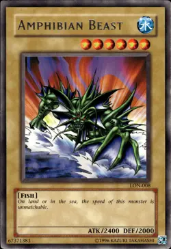 Amphibian Beast - Rare LON-008 - LP - YuGiOh - Image 1