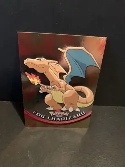 Pokemon Topps Charizard TV Animation Edition Holo Foil Card #06 - Image 1