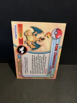 Pokemon Topps Charizard TV Animation Edition Holo Foil Card #06 - Image 2