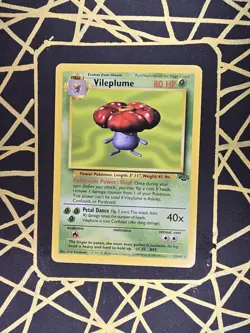 🔥 Vileplume 31/64 🔥 Original Non Holo Rare Jungle Set Pokemon Card WOTC 1999 - Image 2