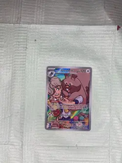 Pokemon TCG Arven's Greedent Holo Card 205/182 Sv10: Destined Rivals NM - Image 1