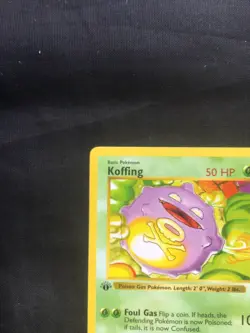 Pokemon Cards: Base Set 1st Edition Common: Koffing 51/102 - Image 2