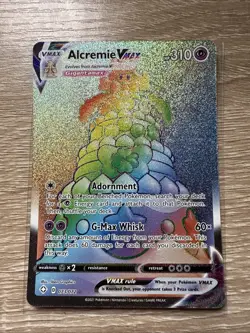 Alcremie Vmax 073/072 Shining Fates - NM Full Art Rainbow Rare Pokemon Card - Image 1