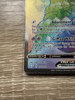 Alcremie Vmax 073/072 Shining Fates - NM Full Art Rainbow Rare Pokemon Card - Image 2