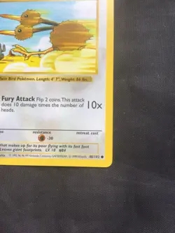 Pokemon Cards: Base Set 1st Edition Common: Doduo 48/102 - Image 4