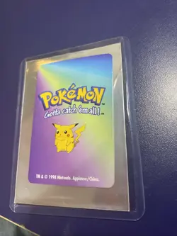 1998 KFC Pokemon mini card featuring Pikachu. promotional item - Image 2