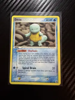 Pokemon TCG Ditto EX Delta Species Card 64/113 2005 - Image 1