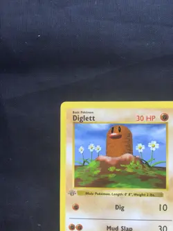 Pokemon Cards: Base Set 1st Edition Common: Diglett 47/102 - Image 2