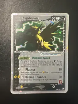Pokemon Card Rocket's Zapdos ex Holo EX Team Rocket Returns Series 106/109 - Image 1