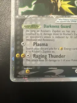 Pokemon Card Rocket's Zapdos ex Holo EX Team Rocket Returns Series 106/109 - Image 4