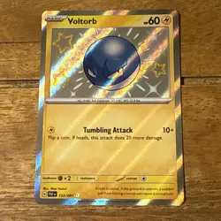 Voltorb 133/091 Paldean Fates Pokemon TCG Card, Baby Shiny Rare, NM/M Condition - Image 1
