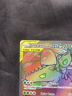 Pokemon Cards: Team Up Secret Rare: Celebi & Venusaur GX 182/181 - Image 2