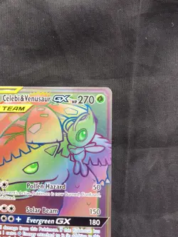 Pokemon Cards: Team Up Secret Rare: Celebi & Venusaur GX 182/181 - Image 3