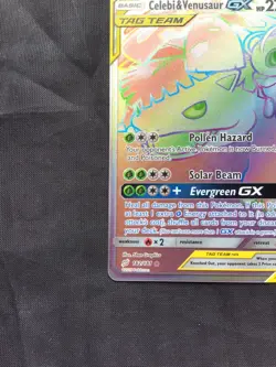 Pokemon Cards: Team Up Secret Rare: Celebi & Venusaur GX 182/181 - Image 5