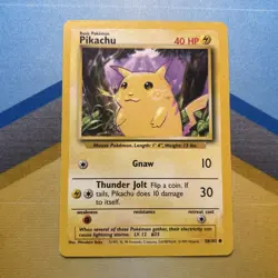 Pokemon TCG Pikachu Base Set Regular Card 058/102 - Image 1