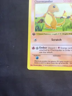 Pokemon Cards: Base Set 1st Edition Common: Charmander 46/102 - Image 5