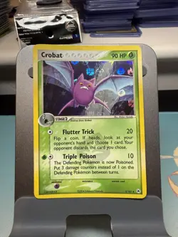 Pokemon Card Crobat 3/101 Reverse Holo EX Hidden Legends Foil Vintage LP 2004 - Image 1
