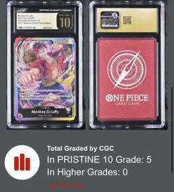 Monkey.D.Luffy (Release Event) One Piece Promotion Cards CGC PRISTINE 10 TOP POP - Image 3