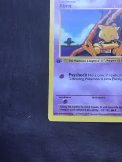 Pokemon Cards: Base Set 1st Edition Common: Abra 43/102 - Image 5