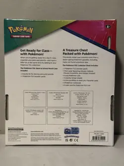 2023 Pokemon Back to School Pencil Case & Treasure Chest Trading Card Game - Image 2