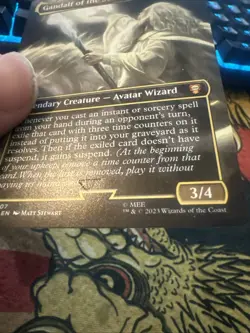 Mtg Magic LoTR Commander Gandalf Of The Secret Fire Misprint Error Stamp Card - Image 2