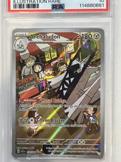 PSA 10 Archaludon #155/142 Illustration Rare - Stellar Crown Pokemon TCG Card - Image 3